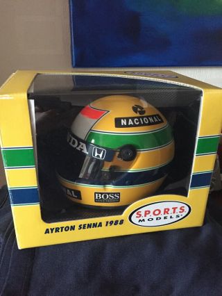Ayrton Senna 1/2 Scale F1 Helmet Sports Models Rare