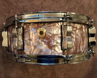 Ludwig Classic Maple Snare Drum - 5x14 - Rare Rose Marine Pearl