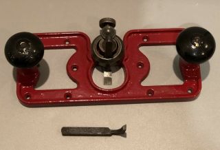 Joseph Tyzack Metal Hand Router Plane Rare With 2 Blades In