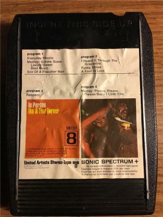 Ike And Tina Turner In Person Rare 8 Track Tape Late Nite Bargain
