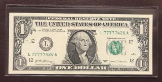 Lucky “420” 2017 $1 Dollar Bill Frn 5 In A Row Very Rare