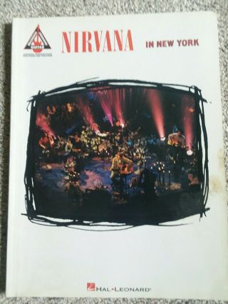 Nirvana Unplugged In York Guitar Tab Music Song Book Tablature Tab Rare