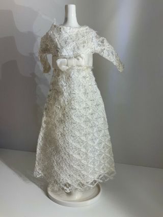 Vintage Barbie Clone Shillman Sindy Maddie Mod Maxi Dress Wedding Gown