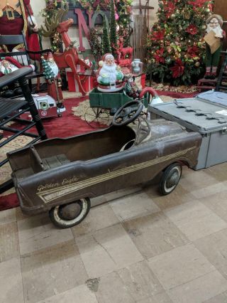 Rare Vintage Murray 1956 Golden Eagle Pedal Car