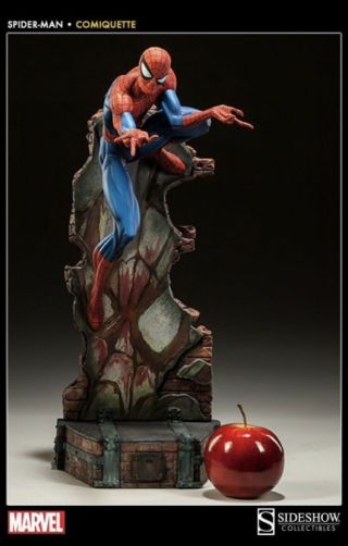 Sideshow Spider - Man Comiquette J.  Scott Campbell Exclusive Statue 730/1750