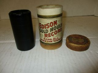 Antique Thomas Edison Wax Cylinder Record The Bullfrog And The Coon.