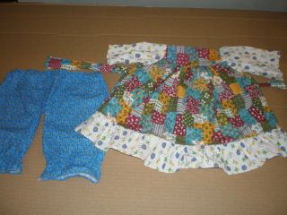 Vintage 26” Holly Hobbie Rag Doll Knickerbocker Clothes Dress & Bloomers Only