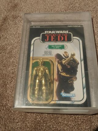 Vintage Star Wars C - 3po With Removable Limbs Rotj 77a Back Afa 80y 80/80/90
