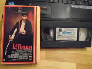 Rare Oop La Bamba Vhs Film 1987 Ritchie Valens Lou Diamond Phillips W/ Flip Box