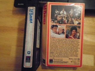 RARE OOP La Bamba VHS film 1987 Ritchie Valens LOU DIAMOND PHILLIPS w/ FLIP BOX 2
