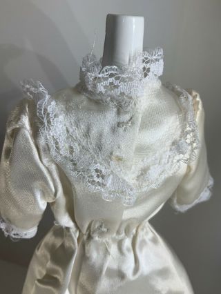 Vintage Barbie Clone SHILLMAN Sindy Maddie MOD MAXi DRESS Satin Wedding Gown 3