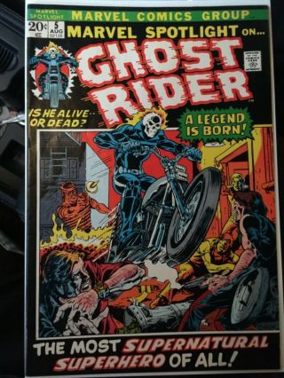Rare 1972 Bronze Age Marvel Spotlight 5 Key 1st Ghost Rider Beautifu