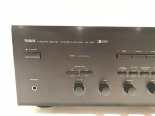 YAMAHA AX - 930 POWER AMPLIFIER/ RECEIVER NATURAL SOUND 130W PER CHANNEL VERY RARE 2