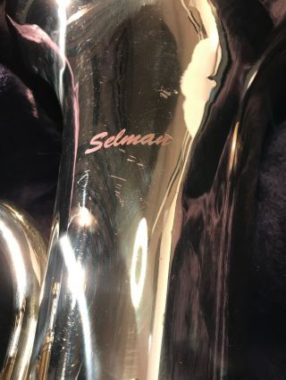 Ultra Rare Selman 4 - Valve Bb Euphonium,  Gold with Rose brass leadpipe W/ Case 3