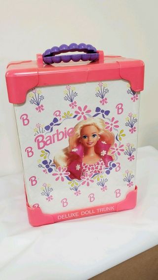 Barbie Deluxe Doll Trunk Case Mattel 1991 Vintage 90 