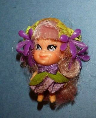 Vintage Liddle Kiddles Kologne Violet Doll 3703 Vhtf 2 " Tall Mini Toy 1968 - 70