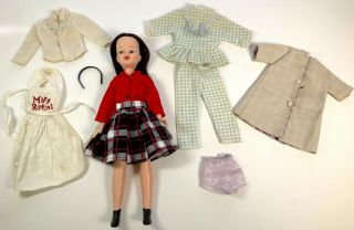 Vintage 1964 12 " Horsman Mary Poppins Doll & Clothes Some Clone