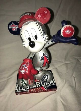 Rare Mickey Mouse Mlb All Star American League Statue 2010 Asg Limited Edition