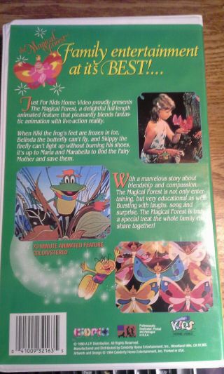 RARE The Magical Forest Vhs Video Tape 1990 JUST FOR KIDS 2