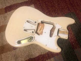 Vintage 1966 Fender Mustang Body Olympic White Finish Rare 1965
