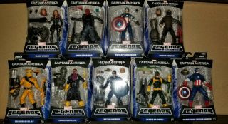 Marvel Legends Captain America Winter Soldier Mandroid Wave Set Of 9 Complete