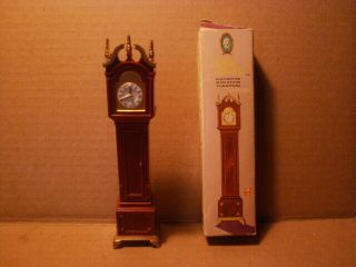 Vintage - Dollhouse Miniature - Little Hostess Grandfather Clock - By Marx