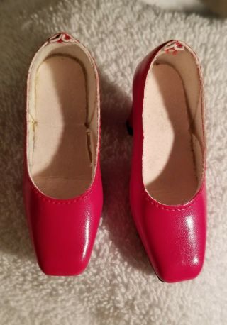 Pair Red High Heeled Shoes For 18 " Miss Revlon