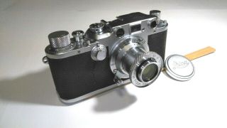 Rare LEICA IIIb Rangefinder Camera w/ Leitz Elmar 50mm f/3.  5 Lens F/S JAPAN 2