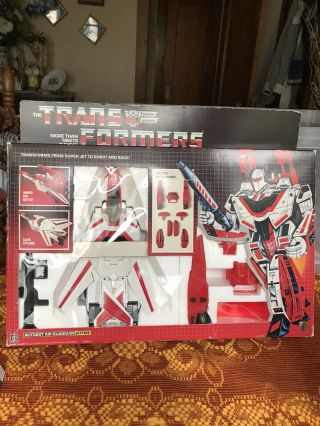 Transformers G1 Hasbro Autobot 1985 Jetfire Complete W/box Booklet Stickers Afa?