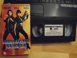 Rare Oop Midnight Angels Vhs Film 1987 Martial Arts Fighting Madam Moon Lee Fong