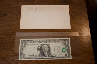 Us $1 One Dollar Bill Series 1974 Rare Usa Error Misprint
