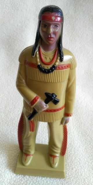 Vintage Reliable Toy Co.  Made In Canada Plastic Indian Native American Statue