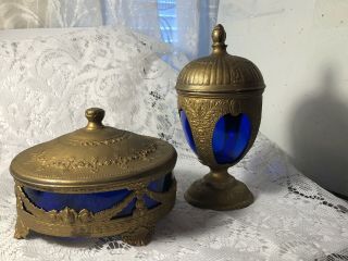 Vintage Ornate Communion Set Marked Occupied Japan Unique Rare Find