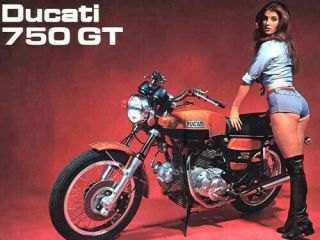 Ducati 750gt Motorcycle Motorbike Vintage Poster Brochure Advert A3