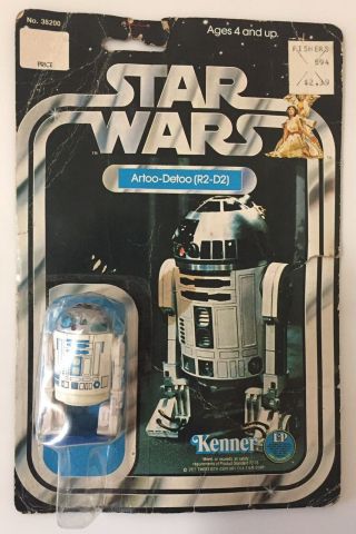 Vintage 1977 Star Wars R2 - D2 Moc 12 Back Card Kenner Figure Taiwan