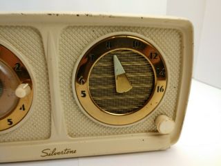 Vintage Antique silvertone clock radio sears and roebuck Electronics 3