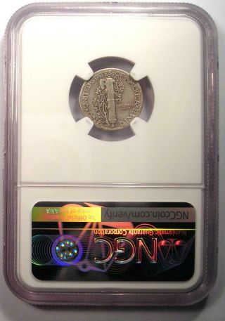 1942/1 - D Mercury Dime 10C - NGC VF Details - Rare Overdate Variety Coin 3