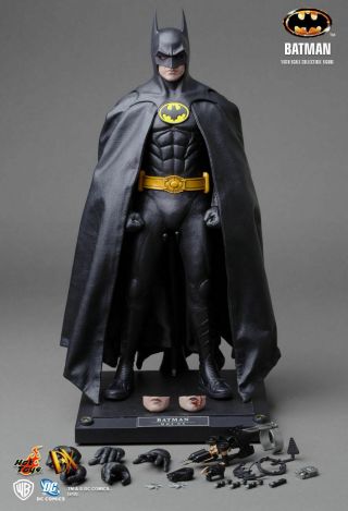 1989 Batman Hot Toys 1/6 Batman Michael Keaton Dx09 Statue Figure
