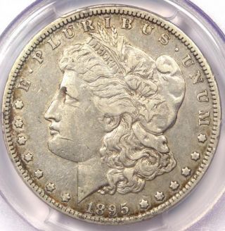 1895 - O Morgan Silver Dollar $1 - Pcgs Vf35 - Rare Certified Coin - $530 Value