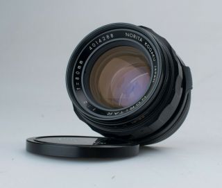 Graflex 6x6 Norita 66 80mm F/2 Fast Lens Noritar W/ Caps Rare