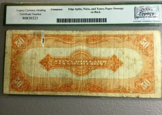 1922 $50 Gold Certificate Note Large FR 1200 Rare bill. 3