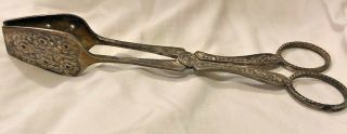 Vintage Silver Plate Serving Tong