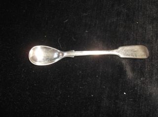 Vintage Silver Plated Mustard Spoon Fiddle End S.  J.  D.  Potosi Sons Co