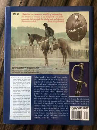RARE Civil War Cavalry Artillery Sabers: A Study of US Cavalry John H.  Thillmann 2