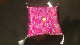 American Girl Doll Purple Floral Pillow Tassel Replacement Julie 
