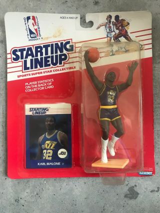 Kenner Starting Lineup Karl Malone 1987 - Rare,  Never Opened