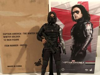 Hot Toys Mms241 Captain America Winter Soldier Bucky Barnes Complete 1:6