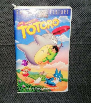 My Neighbor Totoro Vhs 1993/rare Collectible Fox Video