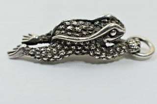 Rare Barry Kieselstein Cord Frog For Necklace Sterling Silver