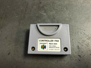 Official Nintendo 64 N64 Memory Card Controller Pak Pack Nus - 004 Rare